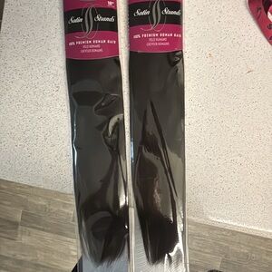 Satin strands 18”human hair weaving extensions- Rio nights (Natural Black/Dark)